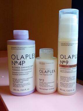 OLAPLEX Set Hair Perfector Blonde Enhancer Toning Shampoo Bond Protector